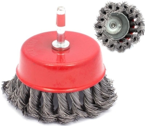 SZCZOTKA DOCZOŁOWA Z TRZPIENIEM SPLATANA 65MM