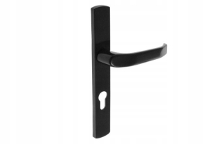 KLAMKA DO ZAMKA WĄSKIEGO 90/32MM WKŁAD CZARNA