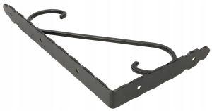 KĄTOWNIK POD PÓŁKI 30X15CM RETRO CZARNY KRC30