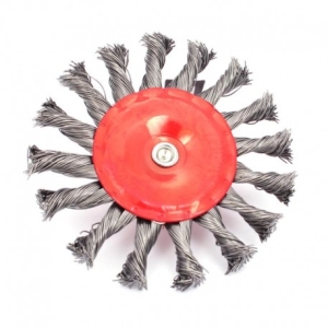 SZCZOTKA TARCZOWA Z TRZPIENIEM SPLATANA 100MM