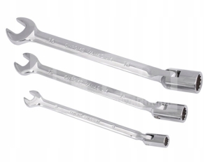 KLUCZ PŁASKO NASADOWY 9MM PRZEGUBOWY CR.V NXL