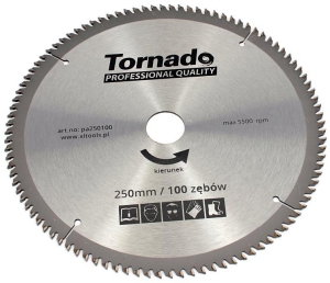 PIŁA TARCZOWA DO ALUMINIUM 250MM 100 ZĘBÓW