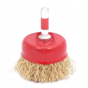 SZCZOTKA DOCZOŁOWA Z TRZPIENIEM GOLD 50MM