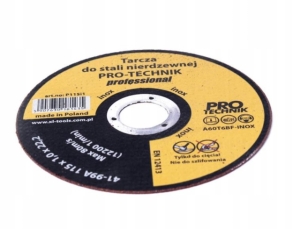 TARCZA DO METALU PŁASKA 125X1MM KRAJ STAL NIERDZEW