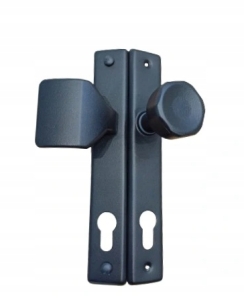 POCHWYT +GAŁKA OBROT FURTKI 90Y WĄSK. SZ CZARN FRT