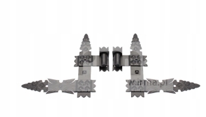 ZAWIAS KĄTOWY KUTY JNS KPL 2-ELEM CZARNY 60X46X5CM