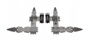 ZAWIAS KĄTOWY KUTY JNS KPL 2-ELEM CZARNY 30X30X5CM