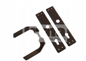 KLAMKA DO ZAMKA BRAMOWEGO 90WKŁAD CZARNA T10MM