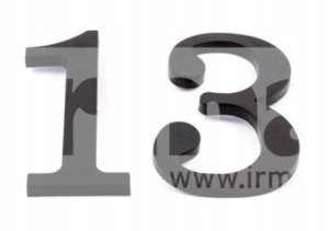 CYFRA NUMER NA DOM PLASTIKOWA 6/9 CZARNA-17.5CM