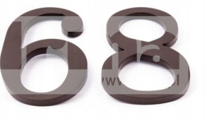 CYFRA NUMER NA DOM PLASTIKOWA 5 BRĄZOWA-17.5CM