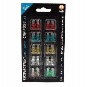 ZESTAW BEZPIECZNIKÓW MOSTKOWYCH 7,5-30A 10SZT ZINK