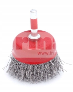 SZCZOTKA DOCZOŁOWA Z TRZPIENIEM SILVER 100MM