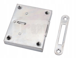 ZAMEK MEBLOWY NAKŁADANY 30MM OCYNK BEZ KLUCZA