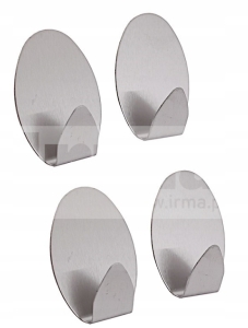 WIESZAKI SAMOPRZYLEPNE 4SZT OWAL 3.5*5CM0.7MM
