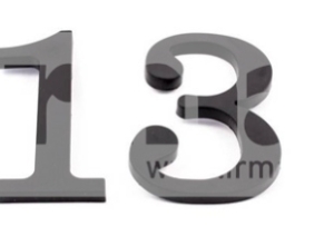 CYFRA NUMER NA DOM PLASTIKOWA 5 CZARNA-17.5CM