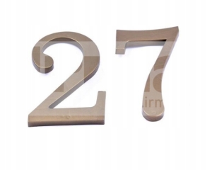 CYFRA NUMER NA DOM PLASTIKOWA 7 ZŁOTA -17.5CM