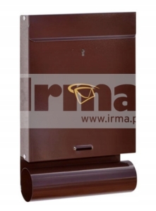 SKRZYNKA NA LISTY A4 S-08 TUBA CZARNA S077