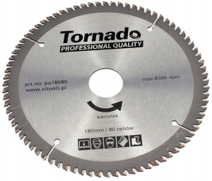 PIŁA TARCZOWA DO ALUMINIUM 180MM 80 ZĘBÓW