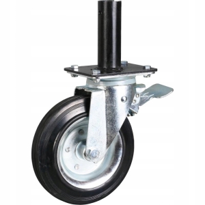 KOŁO DO RUSZTOWAŃ 200MM ZESTAW SKRĘTNY HAMULEC