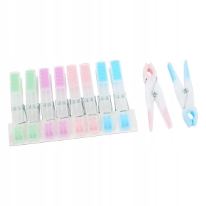 KLAMERKI SPINACZE PODGUMOWANE DO BIELIZNY 10SZT