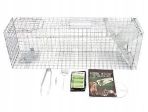 ŻYWOŁAPKA JEDNOWEJŚCIOWA ZWIERZĘTA 80X20X27 CM