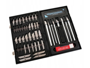 SKALPELE NOŻYKI MODELARSKIE - ZESTAW 56SZT SKAL57