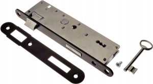 ZAMEK WĄSKI DRZWI FURTKI JANIA 72/34 KLUCZ LEWY