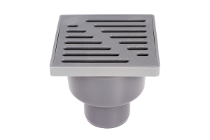 KRATKA KANALIZACYJNA FI50 PLASTIKOWA DOLNA SZARA