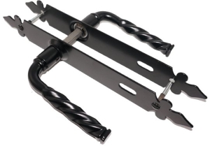 KLAMKA KUTA DO FURTKI DRZWI BRAMY RETRO 72 KLUCZ