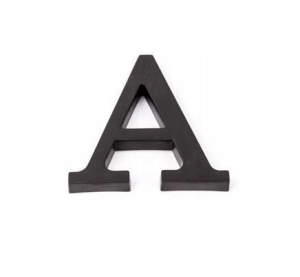 LITERA OZNACZENIE DOMU NA DOM DRZWI CZARNA 9 cm