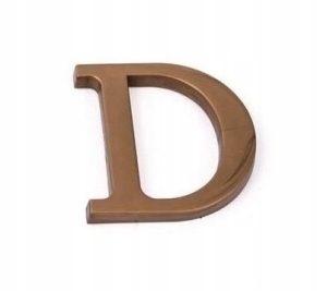 LITERA OZNACZENIE DOMU NA DOM DRZWI ZŁOTA 9 cm