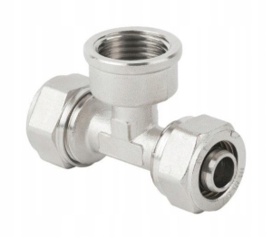 TRÓJNIK PEX/GW/PEX 25 x 1 x 25 ALUPEX SKRĘCANY