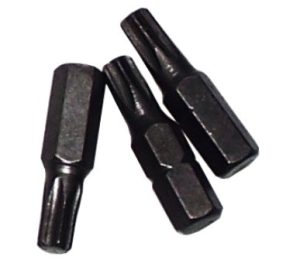 KOŃCÓWKI TORX T9 x 25 mm 3szt BIT BITY GROT TORXY