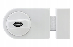 ZAMEK DRZWIOWY NAWIERZCHNIOWY GERDA ZN 100 BIAŁY