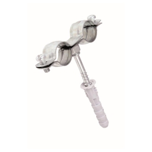 UCHWYT OBEJMA DO RURY PODWÓJNY 3/4'' MOCOWANIE