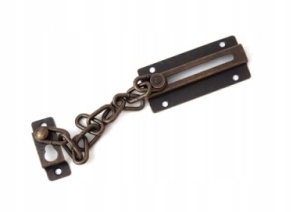 ŁAŃCUCH BLOKADA DO DRZWI ZAPORNICA RYGIEL PATYNA