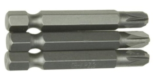 KOŃCÓWKI KRZYŻOWE PZ3 x 50mm 3szt BITY BIT KOMPLET