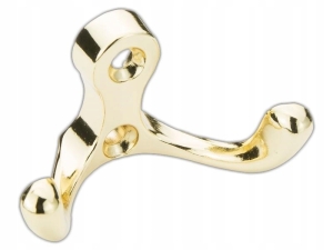 WIESZAK ŚCIENNY NA UBRANIA MEBLOWY ZŁOTY MAŁY