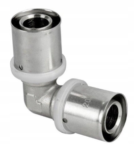 PEX KOLANO 90' 20x20 ZAPRASOWYWANE ZACISKOWE PRESS