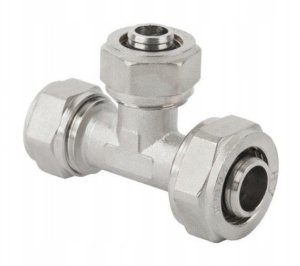 TRÓJNIK PEX REDUKCYJNY 32x25x32 ALUPEX SKRĘCANY