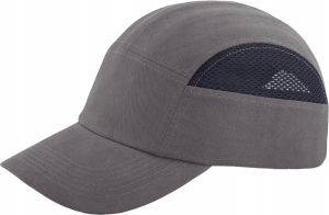 PRZEMYSŁOWY HEŁM KASK CZAPECZKA SIATKA SZARY