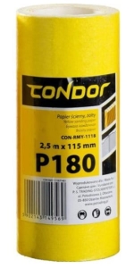 PAPIER ŚCIERNY ŚCIERNA ROLKA 2,5 m P180 115mm