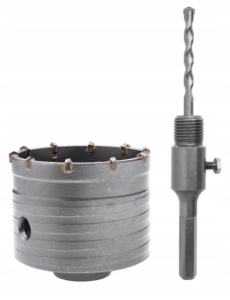 KORONKA WIERTNICZA Z WIDIĄ I ADAPTEREM 80mm HEX