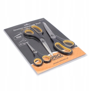 NOŻYCZKI ZESTAW NOŻYCZEK BIUROWE SZKOLNE 3szt