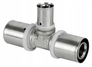 TRÓJNIK PEX REDUKCYJNY 20x16x16 ZACISKANY PRESS