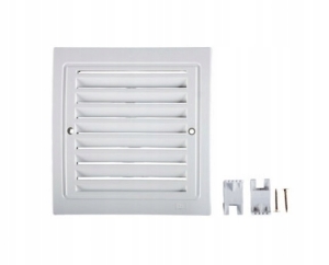 KRATKA WENTYLACYJNA 14 x 14 cm BRĄZOWA Z SIATKĄ