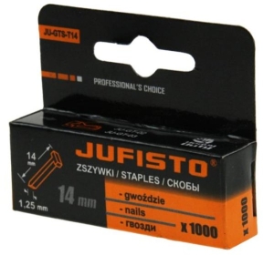 ZSZYWKI TYPU T 14 x 1,25 mm 1000 szt GWOŹDZIE