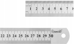 PRZYMIAR LINIOWY 300 mm LINIAŁ LINIJKA STALOWY