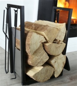 ZESTAW DO KOMINKA STOJAK NA DREWNO + AKCESORIA