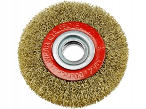 SZCZOTKA DRUCIANA TARCZA 125MM OTWÓR 20MM MOSIĄDZ